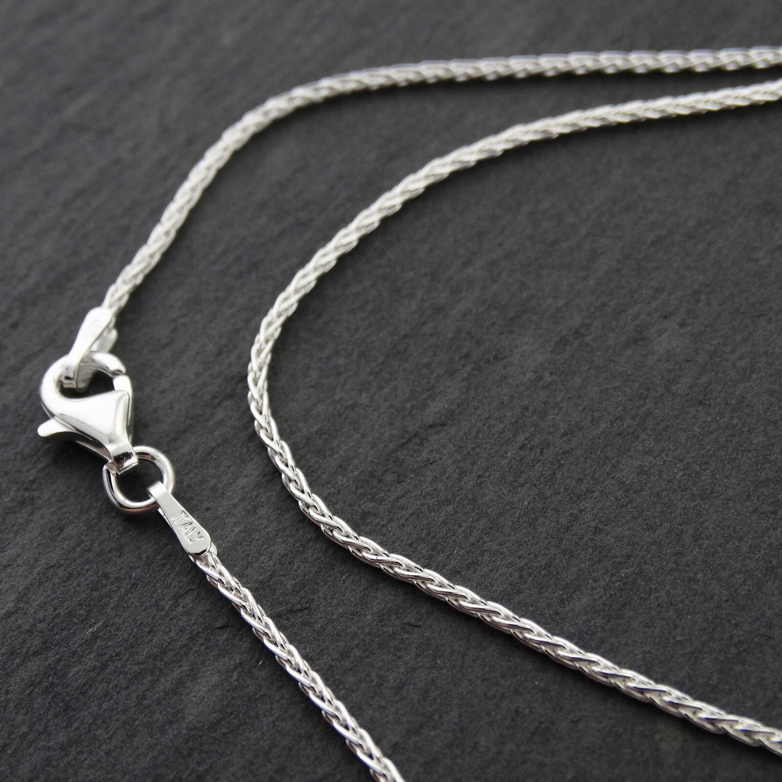 Sterling Silver 1mm SPIGA Wheat Chain Necklace 030 Italy 16″- 30″ NEW 925