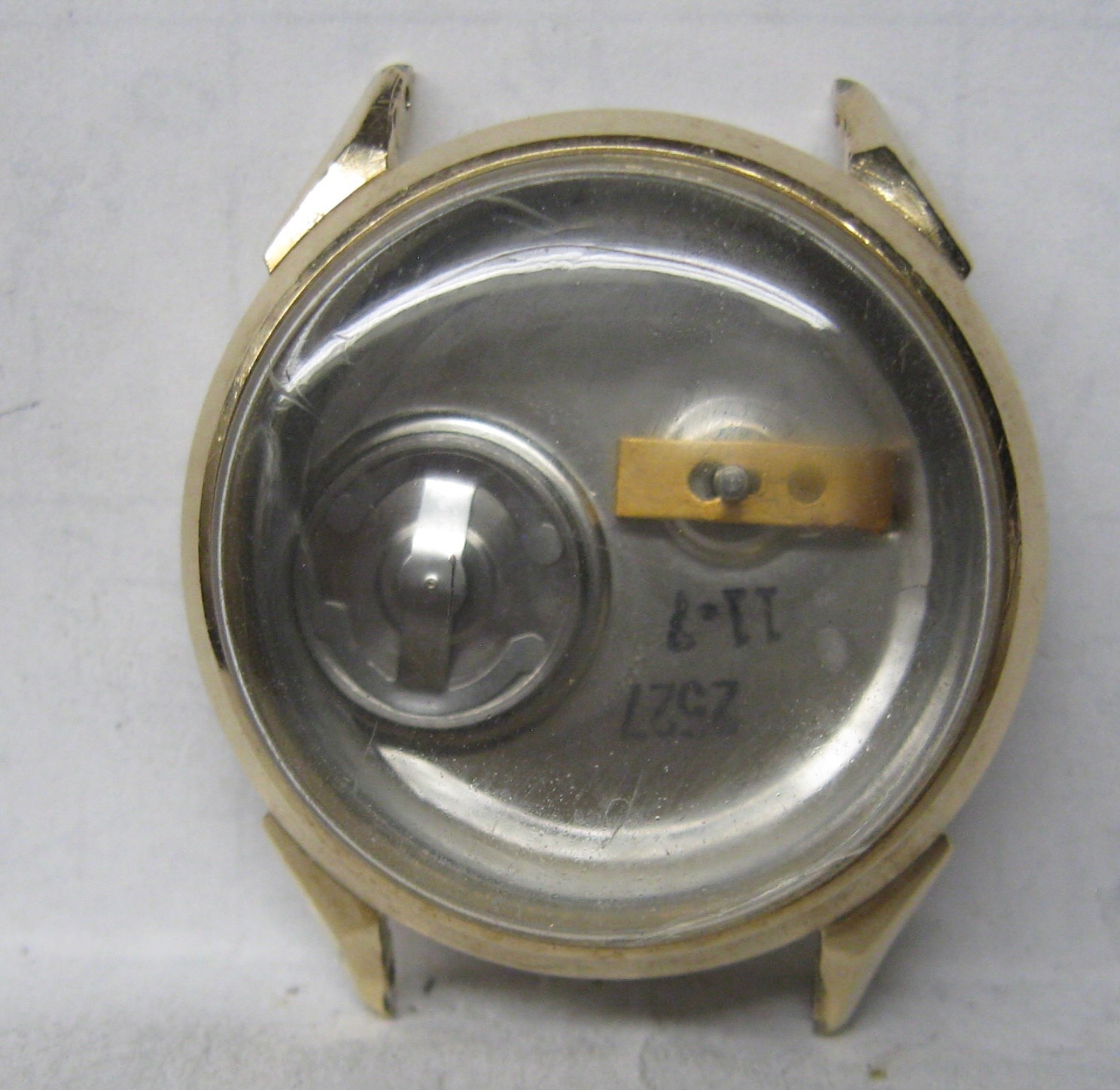 VINTAGE 1967 MENS 214 BULOVA ACCUTRON 10K GOLD FILLED WATCH CASE & BACK M7