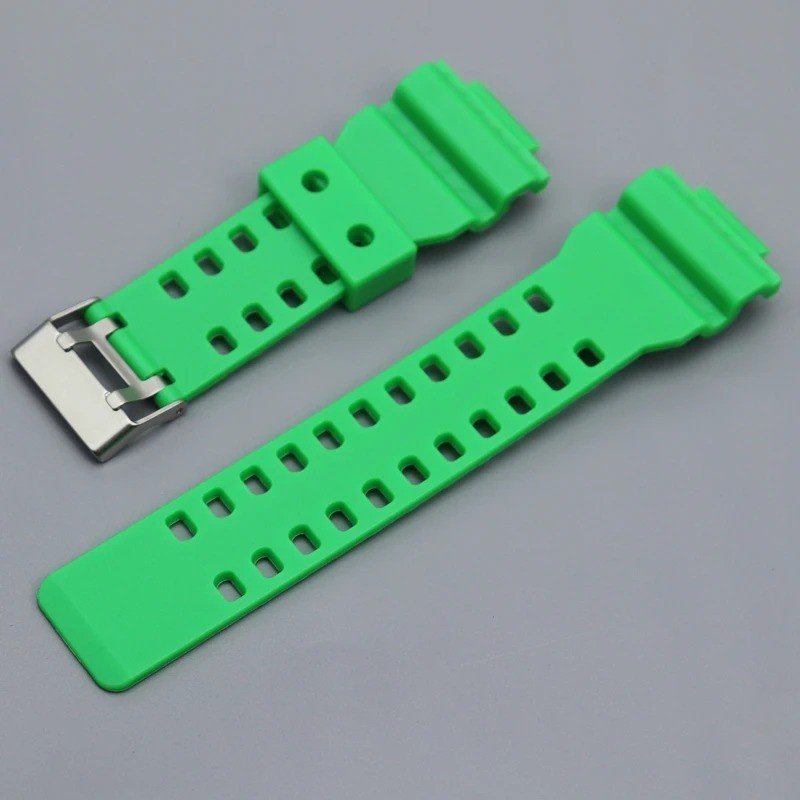 16mm Black Rubber Waterproof Watch Band For G-SHOCK ,GA-100 GA-110 GA-120