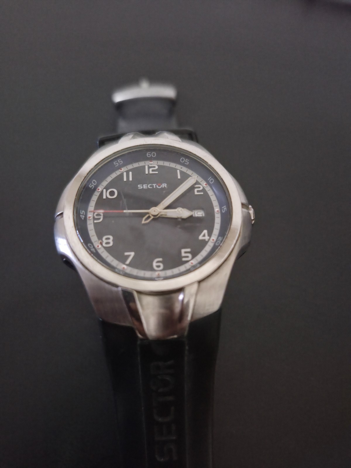 Sector Men’s Sport-Casual Watch – Stainless Steel, Dark blue, Rubber Strap