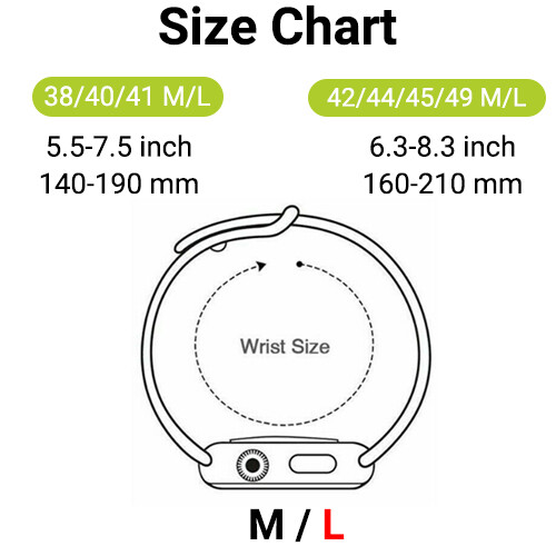 Silicone Band For Watch Series 1 2 3 4 5 6 7 8 9 Sport 38/40/41/42/44/45/49mm