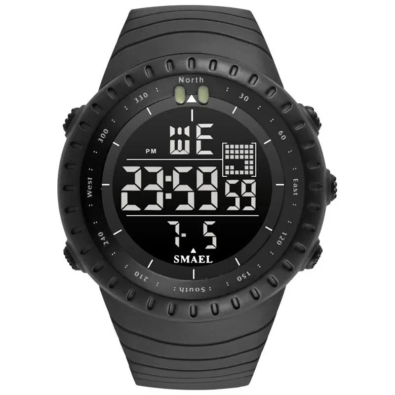 SMAEL Mens Sports Watch Waterproof Quartz Analog Digital Military Wrist Watches