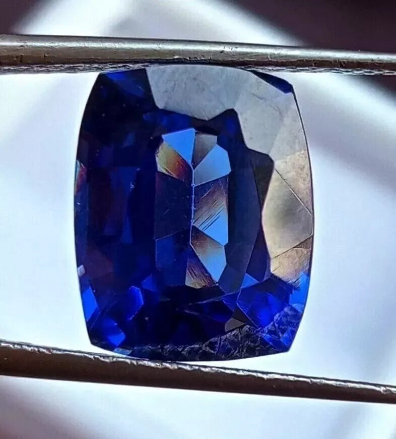 Amazing Blue Sapphire EGL Certified 10-12 Ct Natural Cushion Cut Loose Gemstone