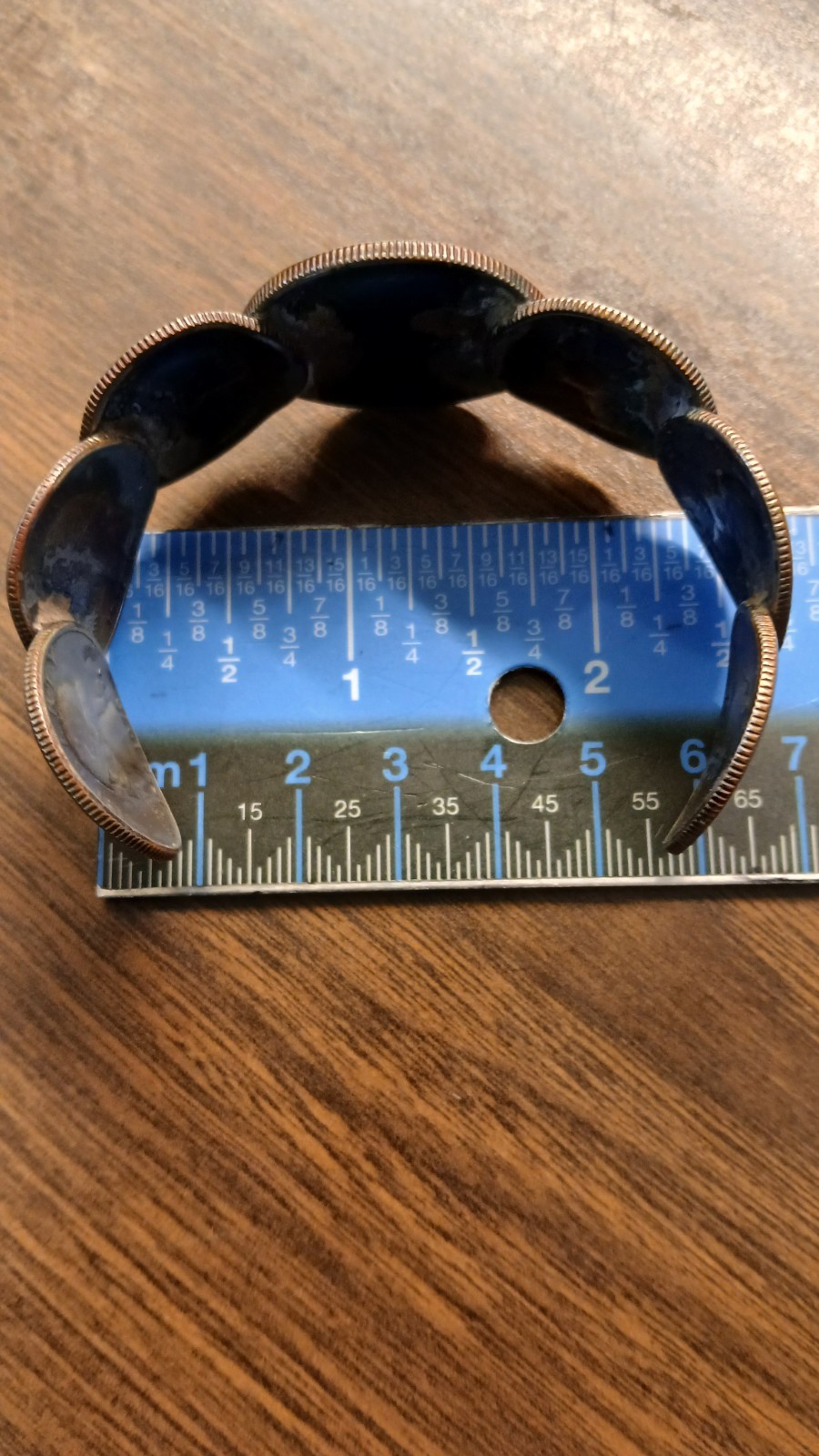 50 Cent & 25 Cent Bicentennial bracelet 1776-1976