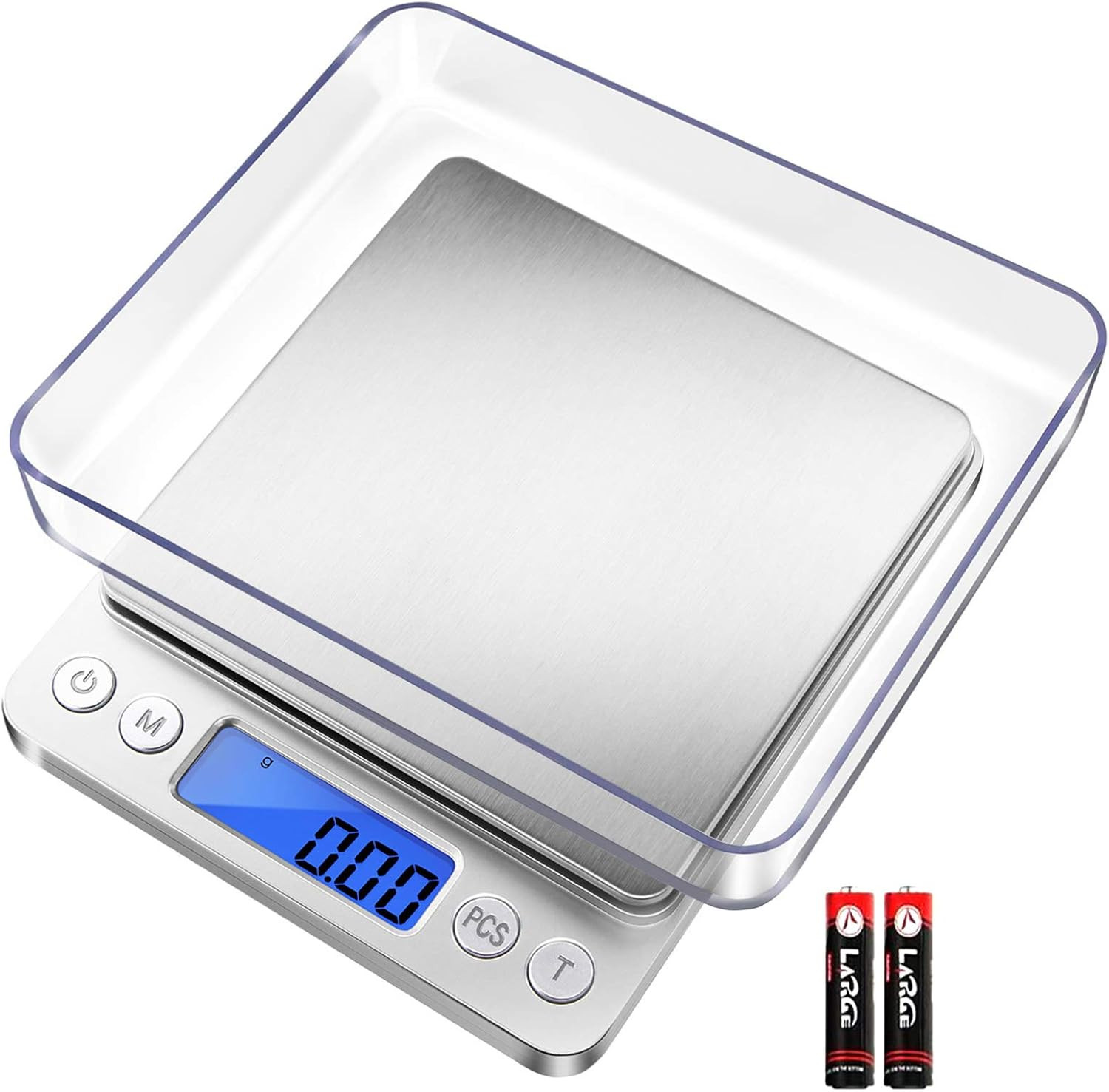 Fuzion Digital Gram Scale .01 Gram Accuracy, 500G Small Jewelry Scale, Mini Kitc